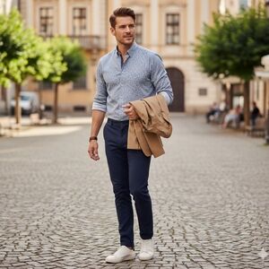 Nick Graham Everywhere Dress Shirt Men's 14.5-15 32-33 Paisley